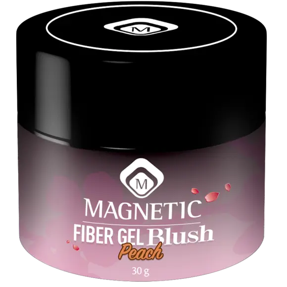 Фото Гель для наращивания ногтей однофазный скульптурный, цвет Peach, Magnetic Fiber Gel Blush 30g