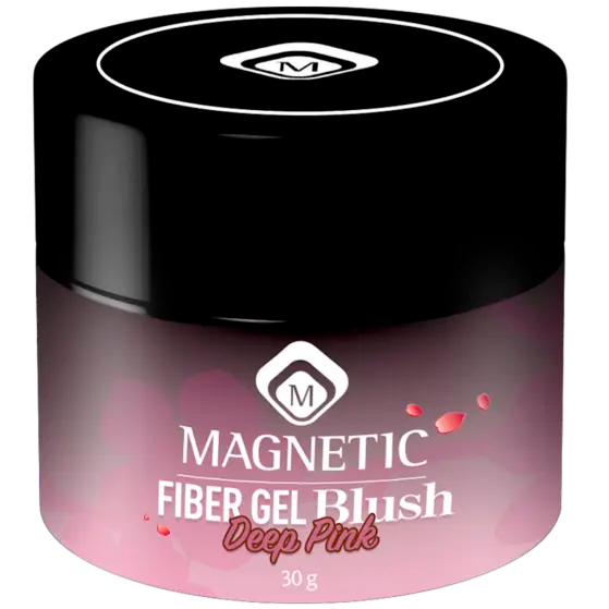 Фото Гель для наращивания ногтей однофазный скульптурный, цвет Deep Pink, Magnetic Fiber Gel Blush 30g