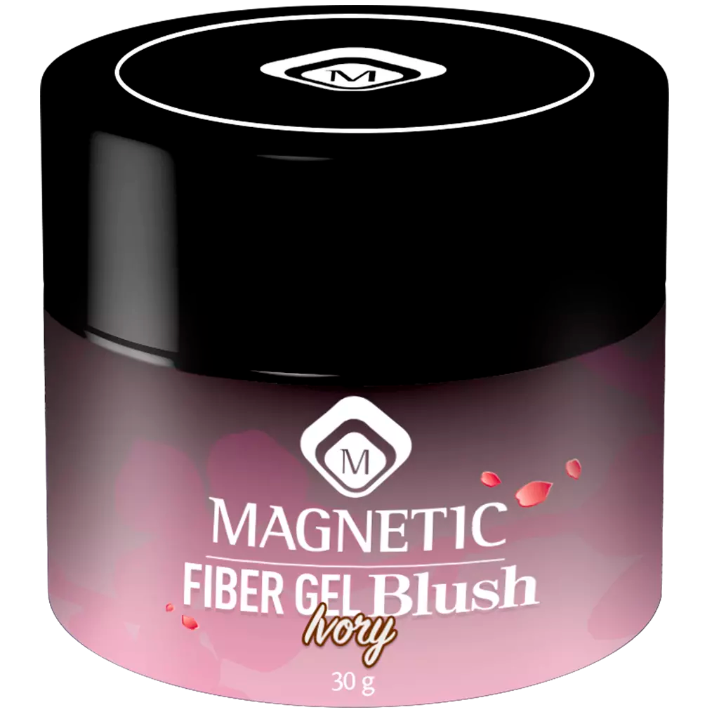 Фото Гель для наращивания ногтей однофазный скульптурный, цвет Ivory, Magnetic Fiber Gel Blush 30g