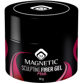 Фото Гель для наращивания ногтей однофазный скульптурный, цвет Pink, Magnetic Fiber Gel 30/50g