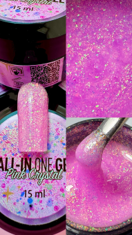 Фото Magnetic Гель Моделирующий All in One Gel, цвет Pink Crystal, 15ml