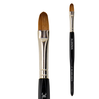 Фото Кисть для Полигеля и Акрила, Oval 8 Kolinsky Magnetic
