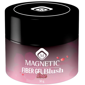 Фото Гель для наращивания ногтей однофазный скульптурный, цвет Rose, Magnetic Fiber Gel Blush 30g